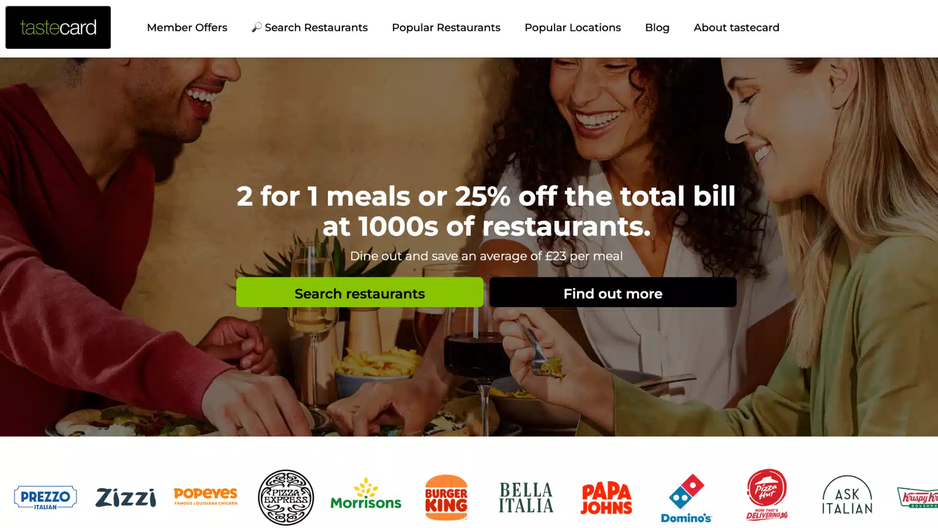 Rewards partner tastecard