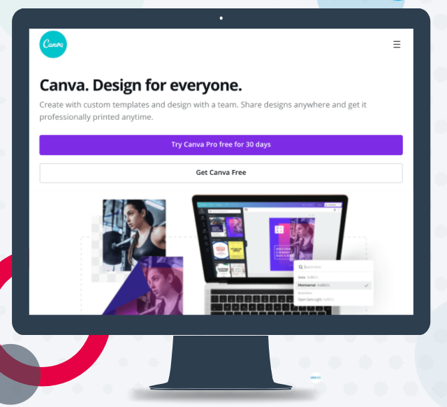 Canva saas marketing example