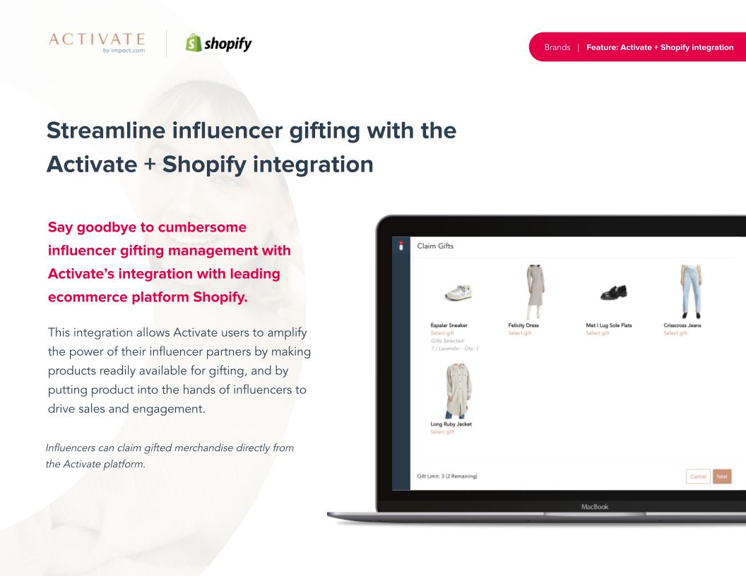 Activate x Shopify Integration