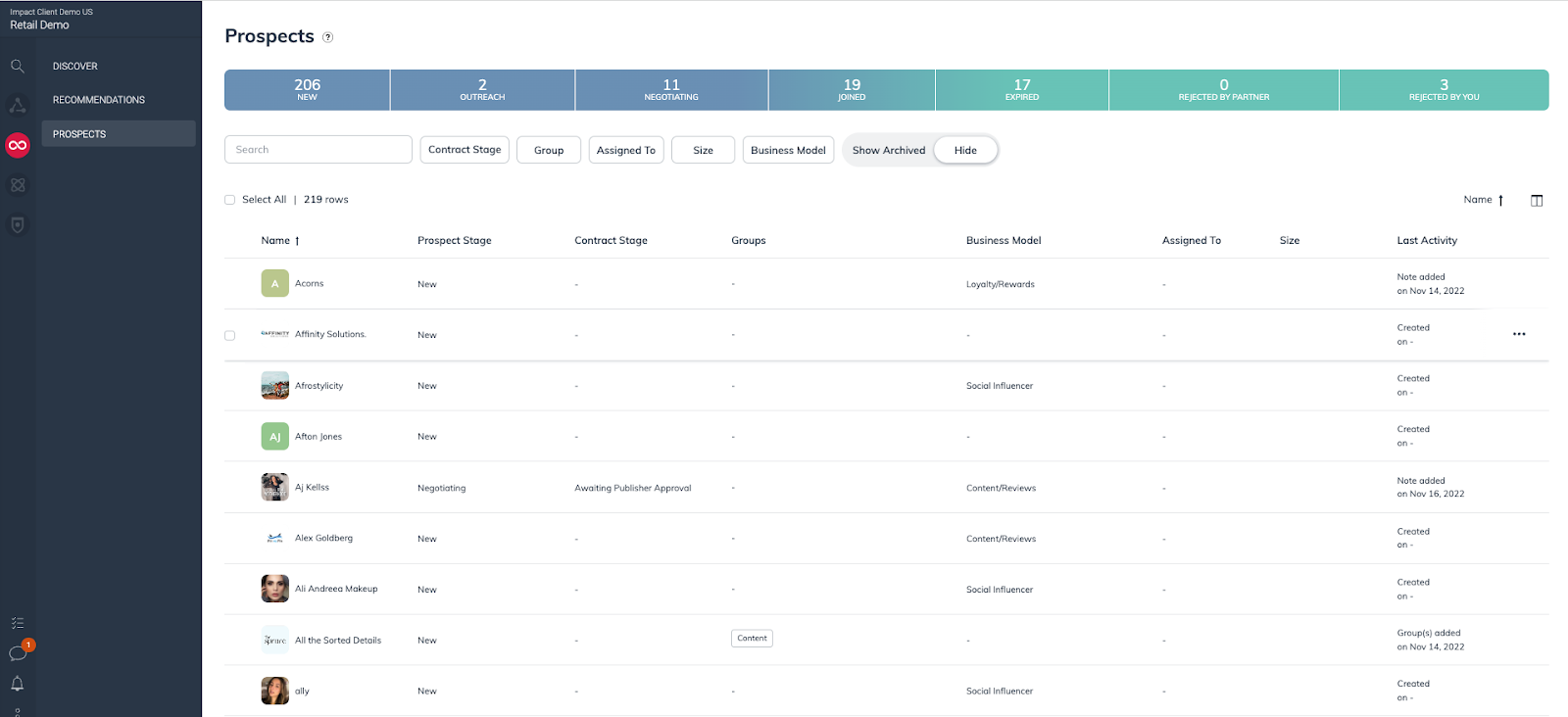 Introducing Prospects: a more effective tool for partner recruitment ...