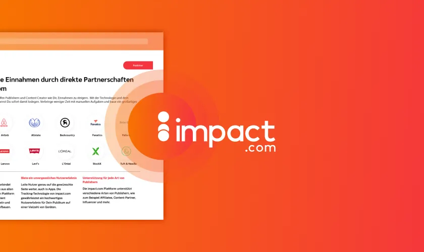 Steigere Deine Einnahmen durch direkte Partnerschaften auf impact.com