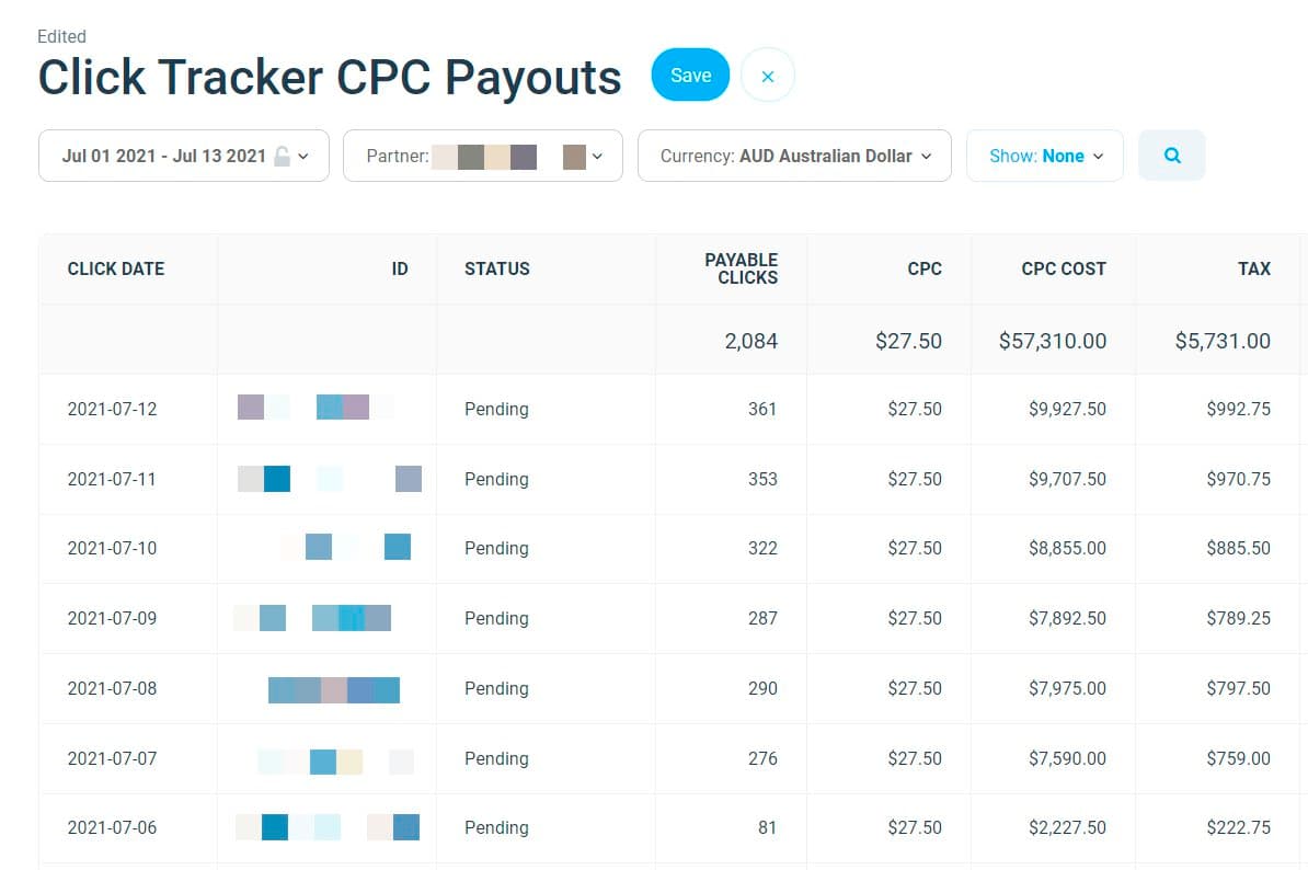 CPC Tracking