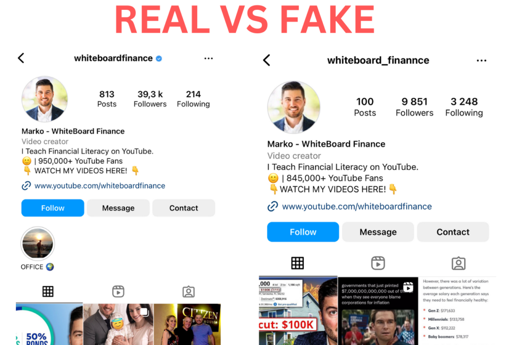 real vs fake influencers