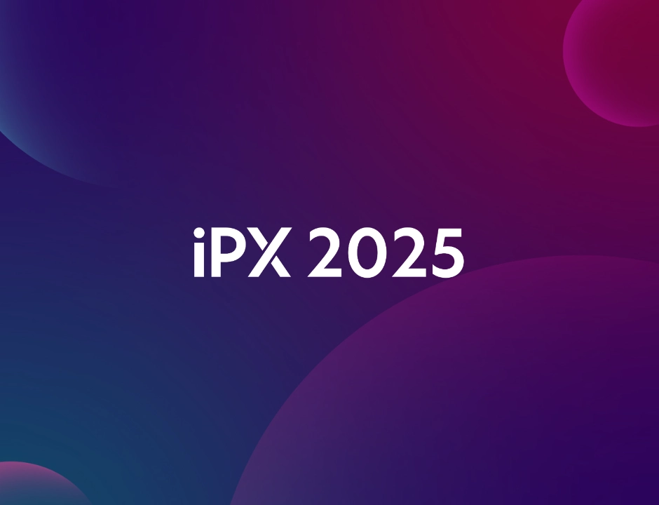 Logo of iPX25 on vibrant background