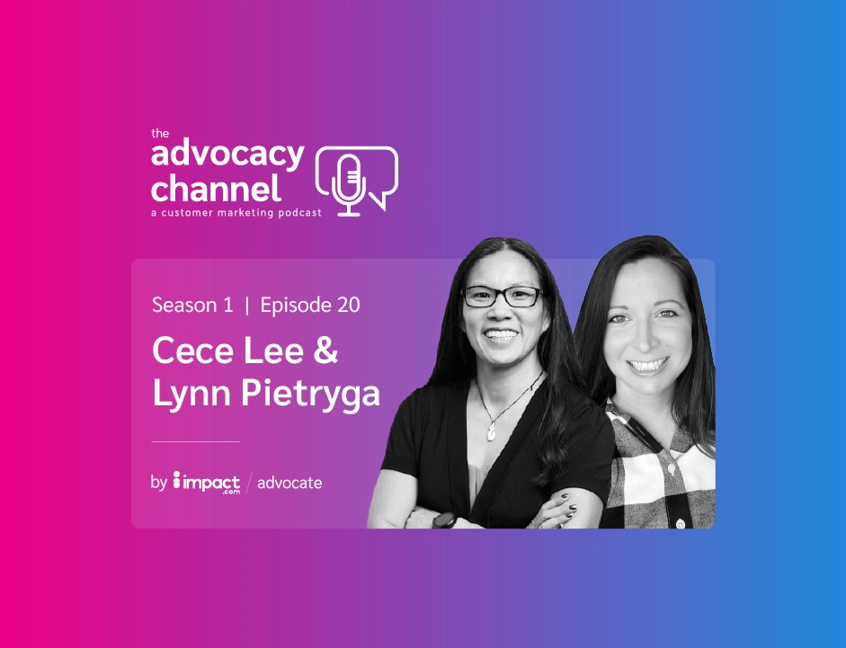 Cece Lee and Lynn Pietryga standing together, prominently displaying the words "Advocacy Channel" on the front of their attire.