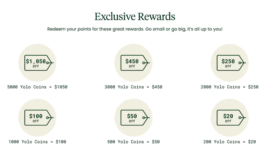 A chart displaying the rewards associated with each card, illustrating their respective values and benefits clearly.