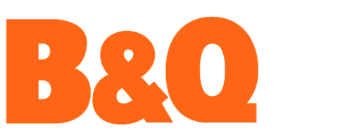 B&Q logo featuring a bold, modern design with distinctive colors representing the home improvement brand.