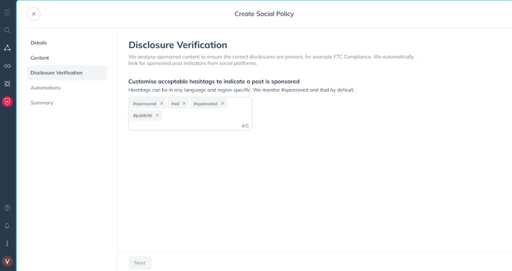 influencer marketing compliance disclosure verification