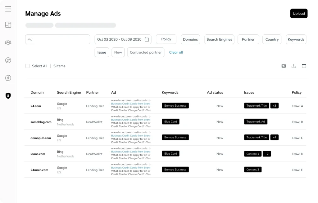 A user interface dashboard featuring two distinct lists of items for efficient tracking and organization.