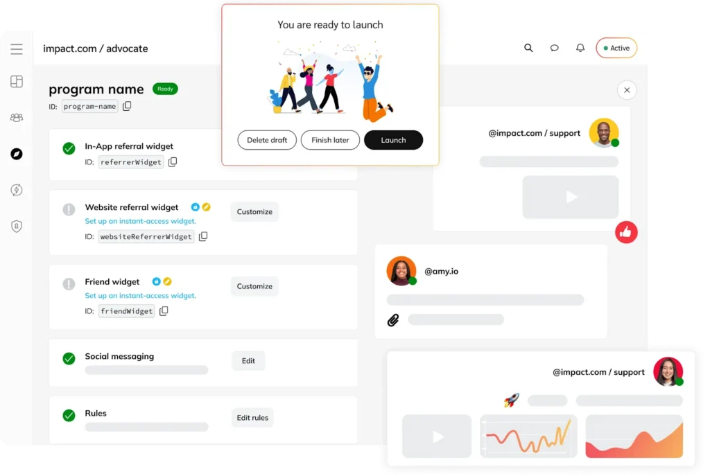 A dashboard displaying various applications with diverse individuals interacting with the interface.