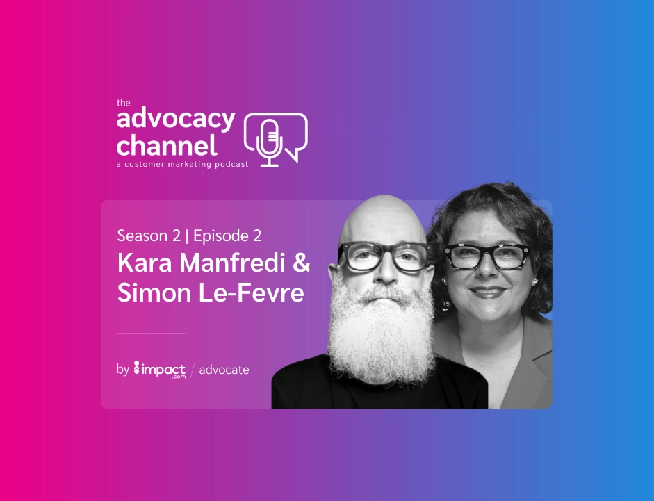 Kara Marfel and Simon Le Fevre discussing topics on the advocacy channel, showcasing their engaging dialogue.