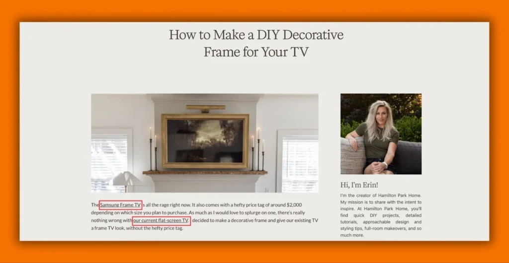 A step-by-step guide by Chris & Julia on creating a DIY decorative frame for your television.