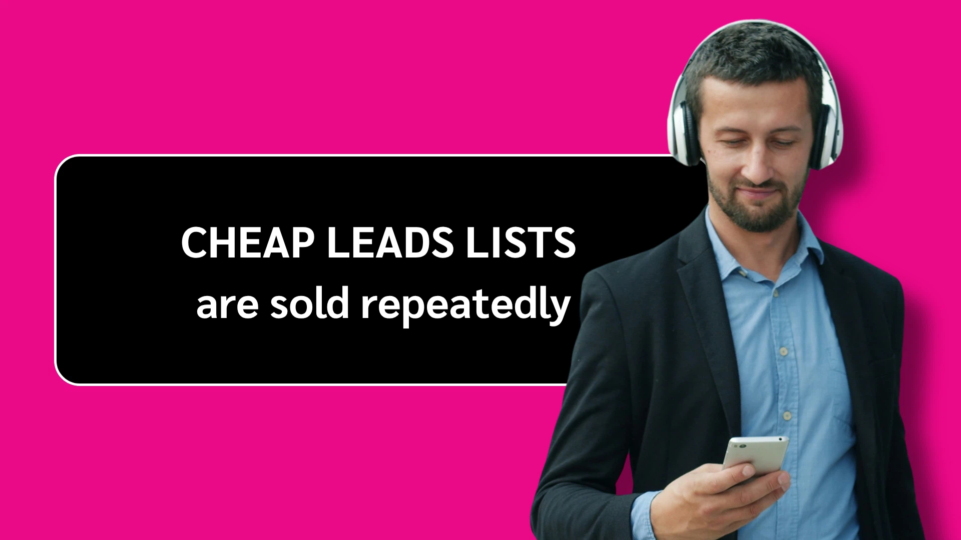 Image highlighting the drawback of cheap leads lists