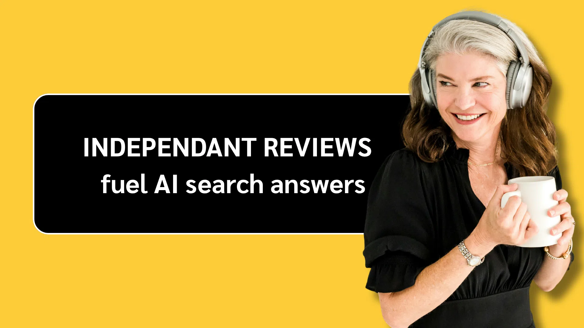Image explaining how reviews show up in AI search answers