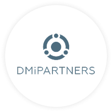 dmi partners logo in a circle