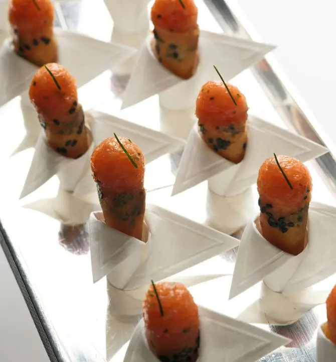 Per Se restaurant food small bites