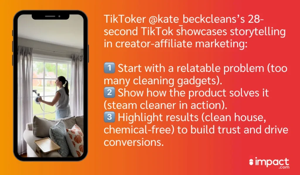 Image showcasing TikTok marketing strategies with relatable backlinks in a 20-second story format.