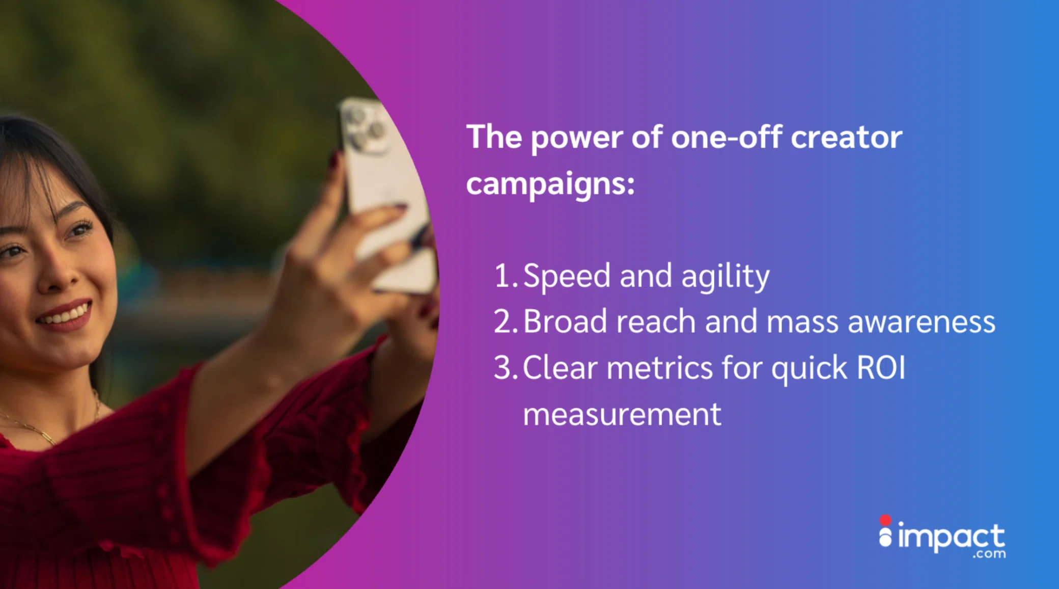 the impact and effectiveness of one-off creator campaigns in marketing strategies.