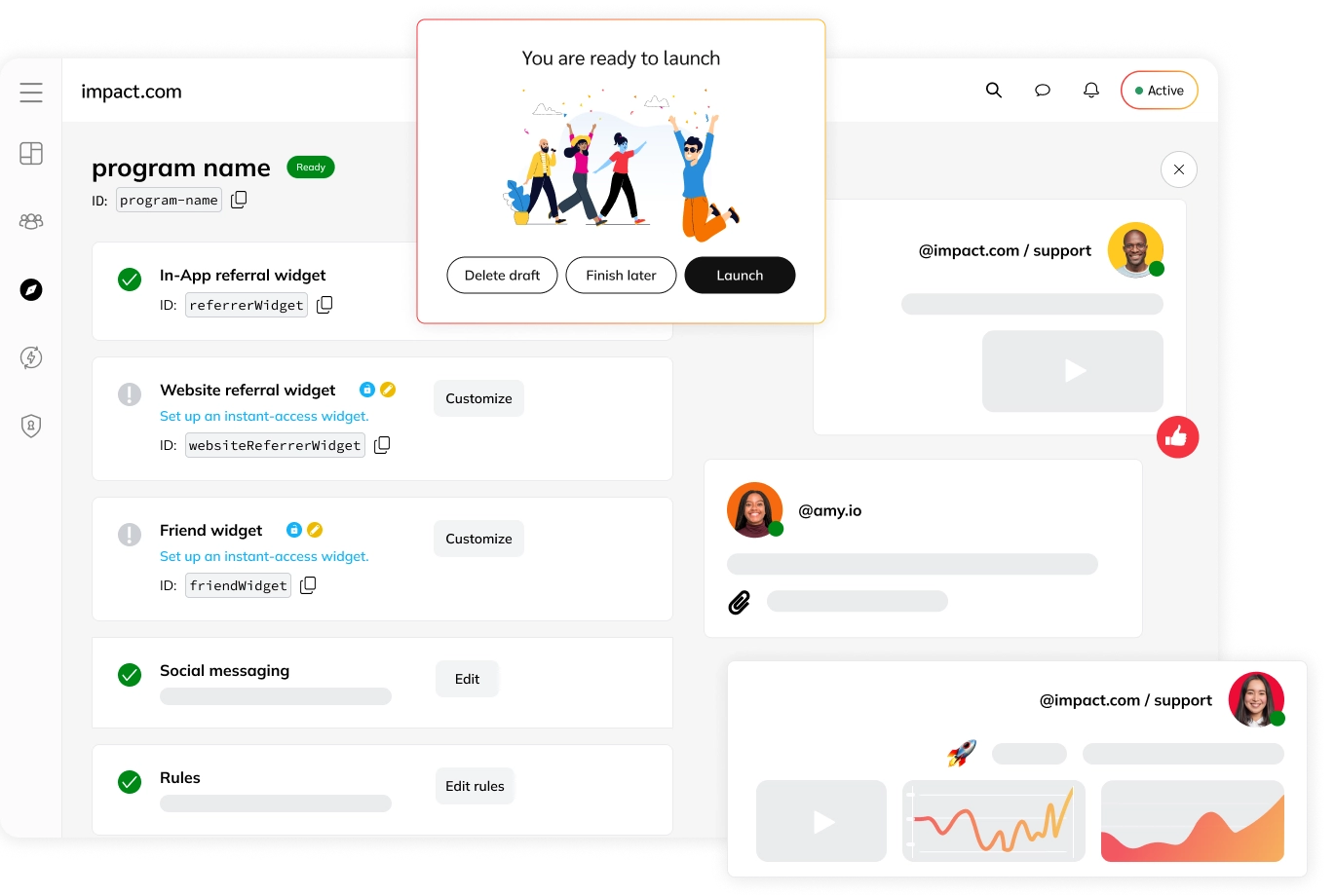 Launch Program on advocate screen preview