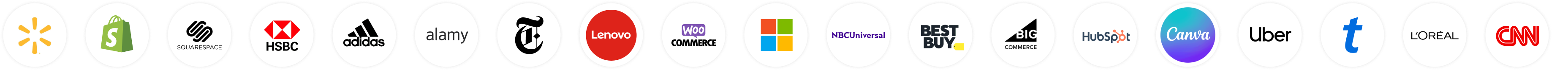 Logos grouped together