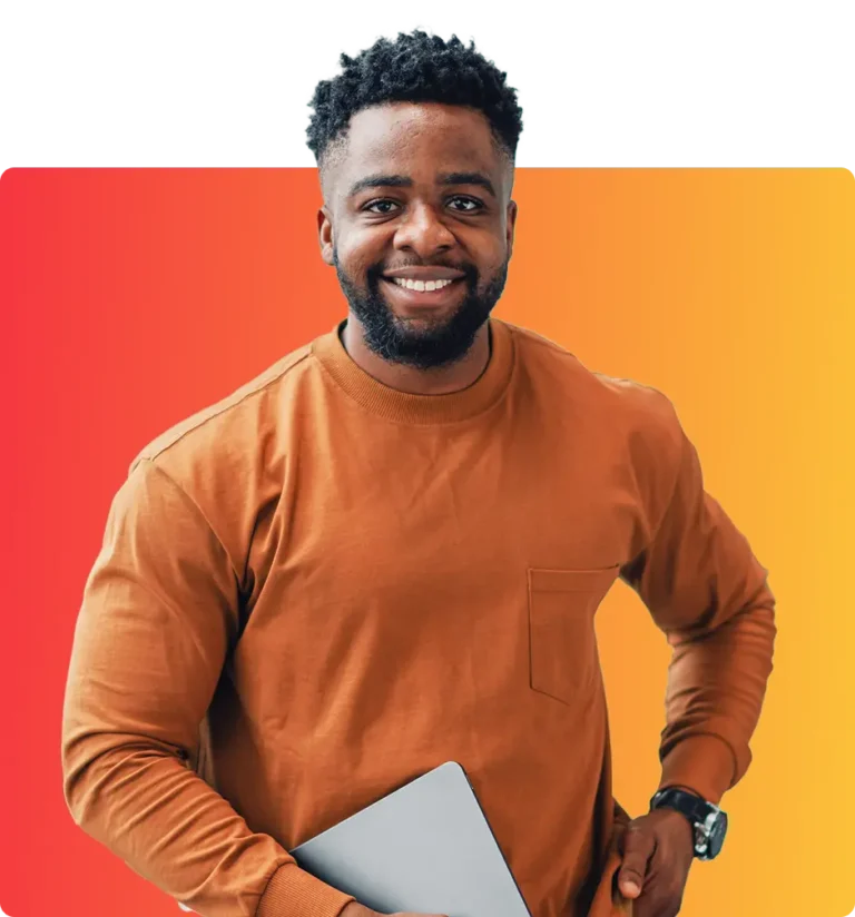man smiling