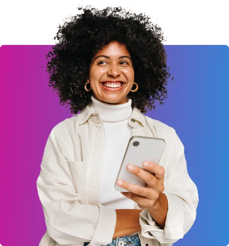 woman smiling