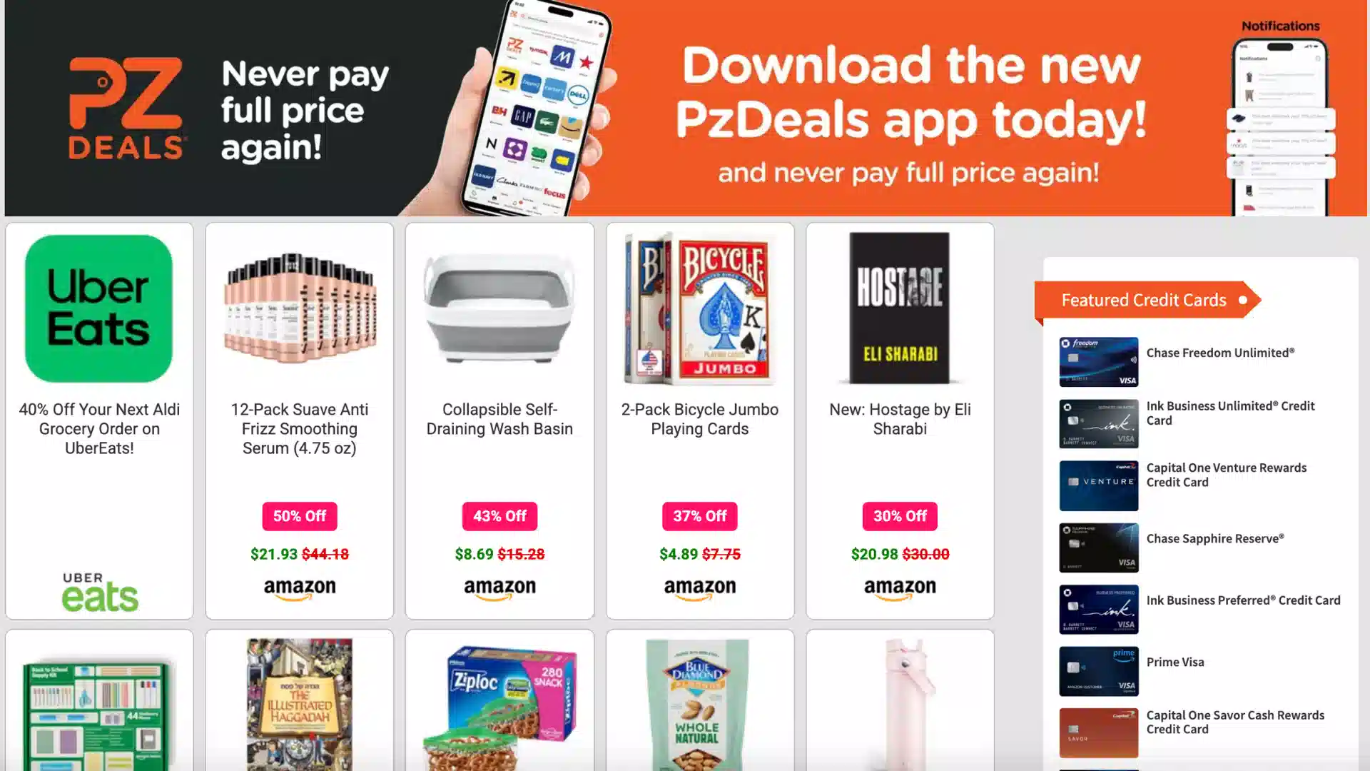 the new z2deals app interface showcasing its features and layout.