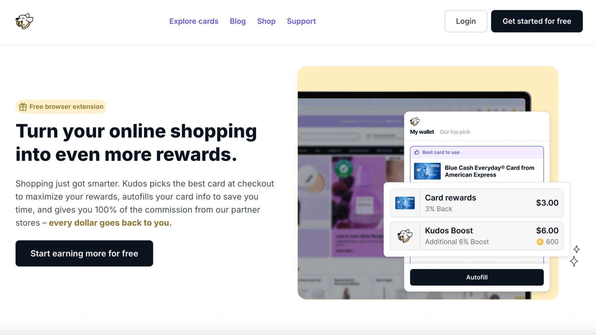 shopping app webpage displaying product categories and a search bar for user navigation.