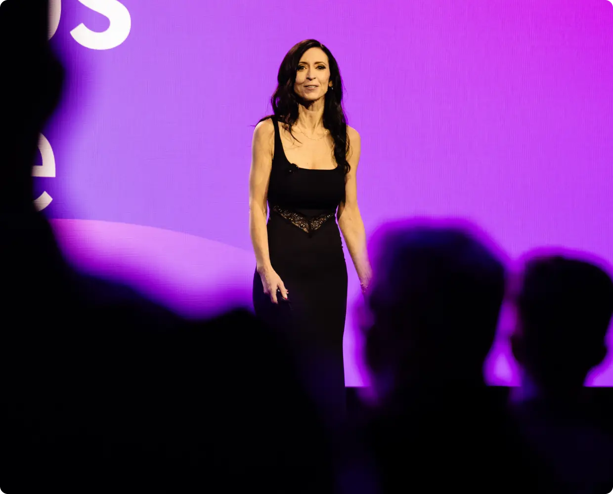 Cristy Garcia presenting at iPX