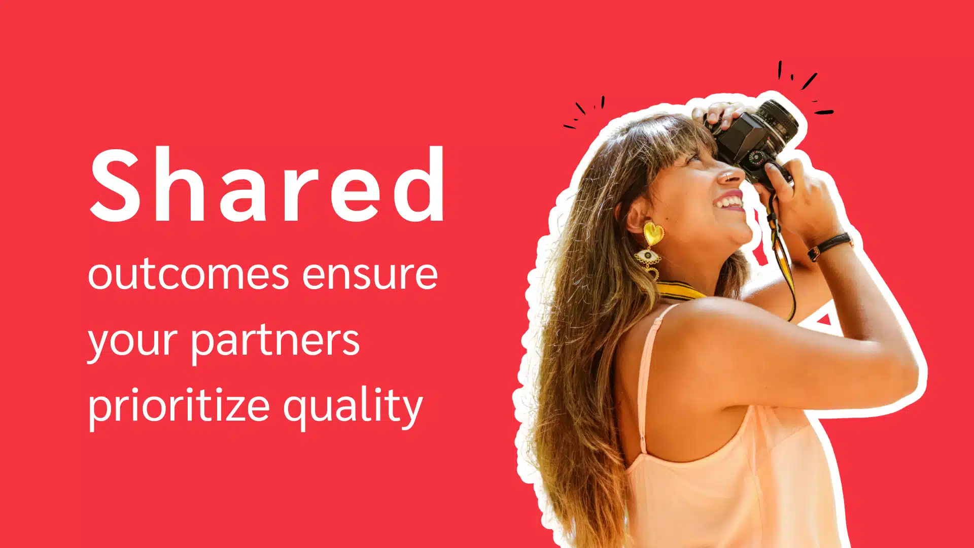 Partners prioritize quality through shared outcomes and collaborative goals in a professional setting.