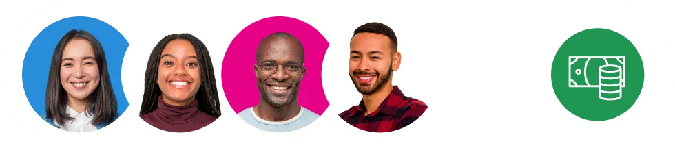 people grouped together headshot