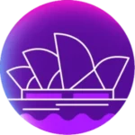 Sydney icon purple