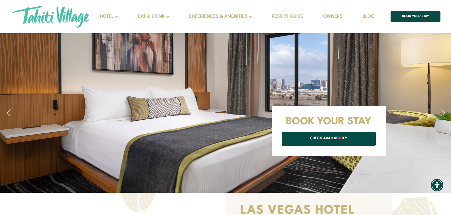 Tahiti Village Current Wesbite