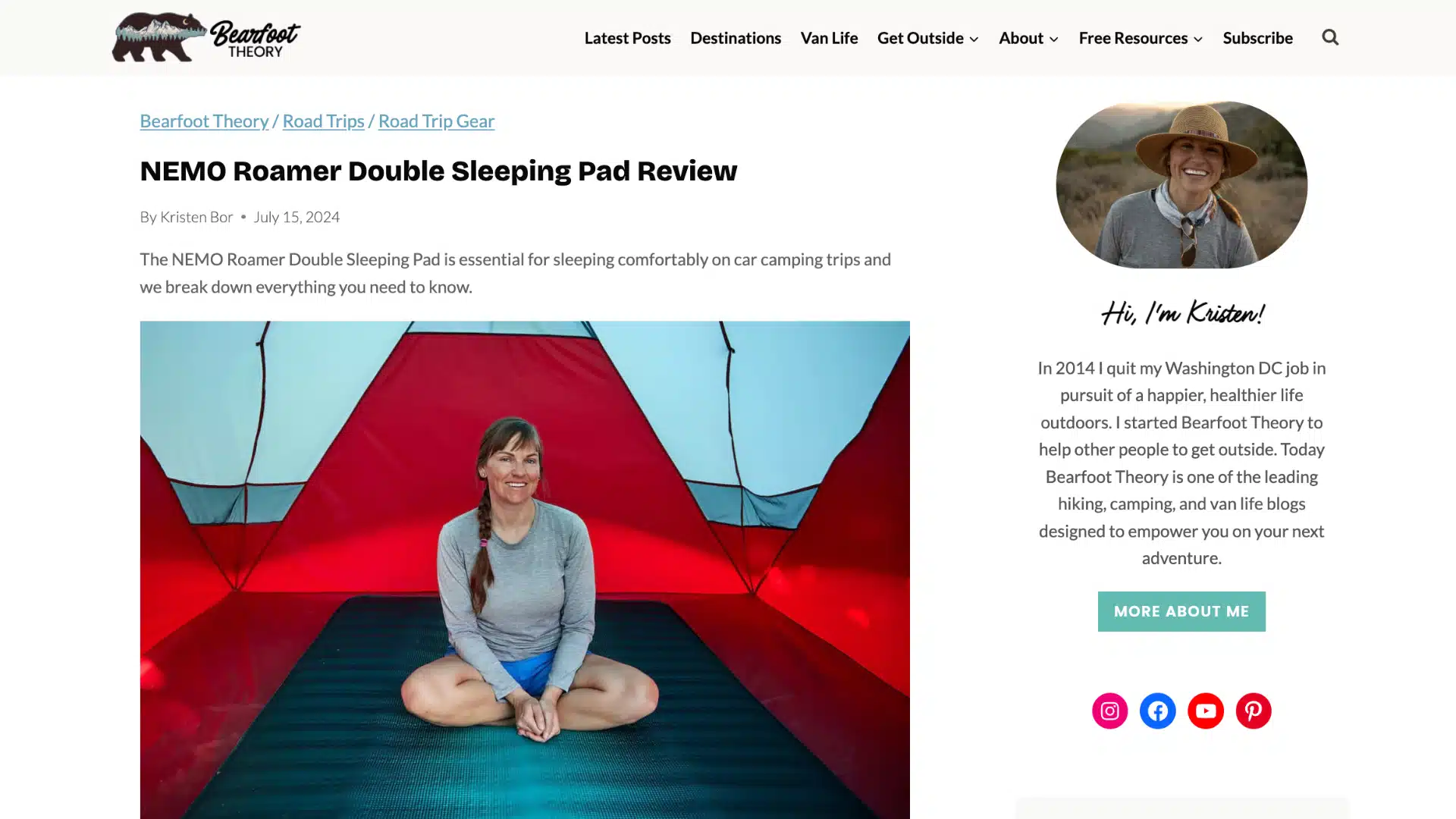 Review of the Mildred Double Sleeping Pad, showcasing its features and comfort for outdoor sleeping experiences.